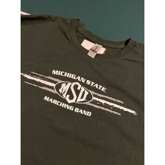 Michigan State Spartans Marching Band T-Shirt XL Green NCAA Basketball - Picture 1 of 5